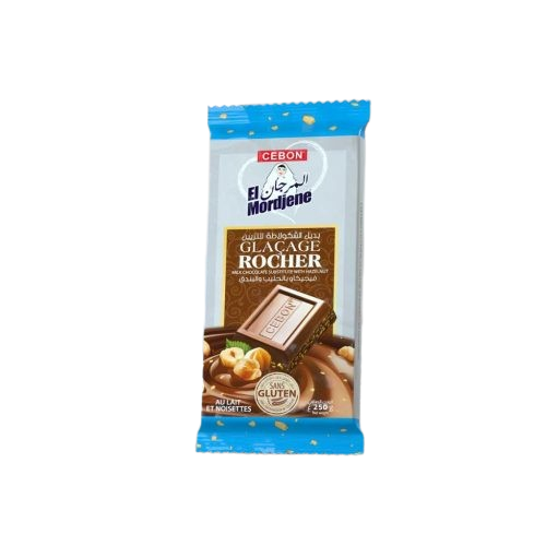 Tablette De Chocolat El Mordjene Chocolat Rocher Au Lait