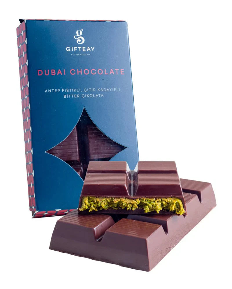Bitter Dubai Chocolate - 200g Dark Chocolate with Pistachio &amp; Kadayif