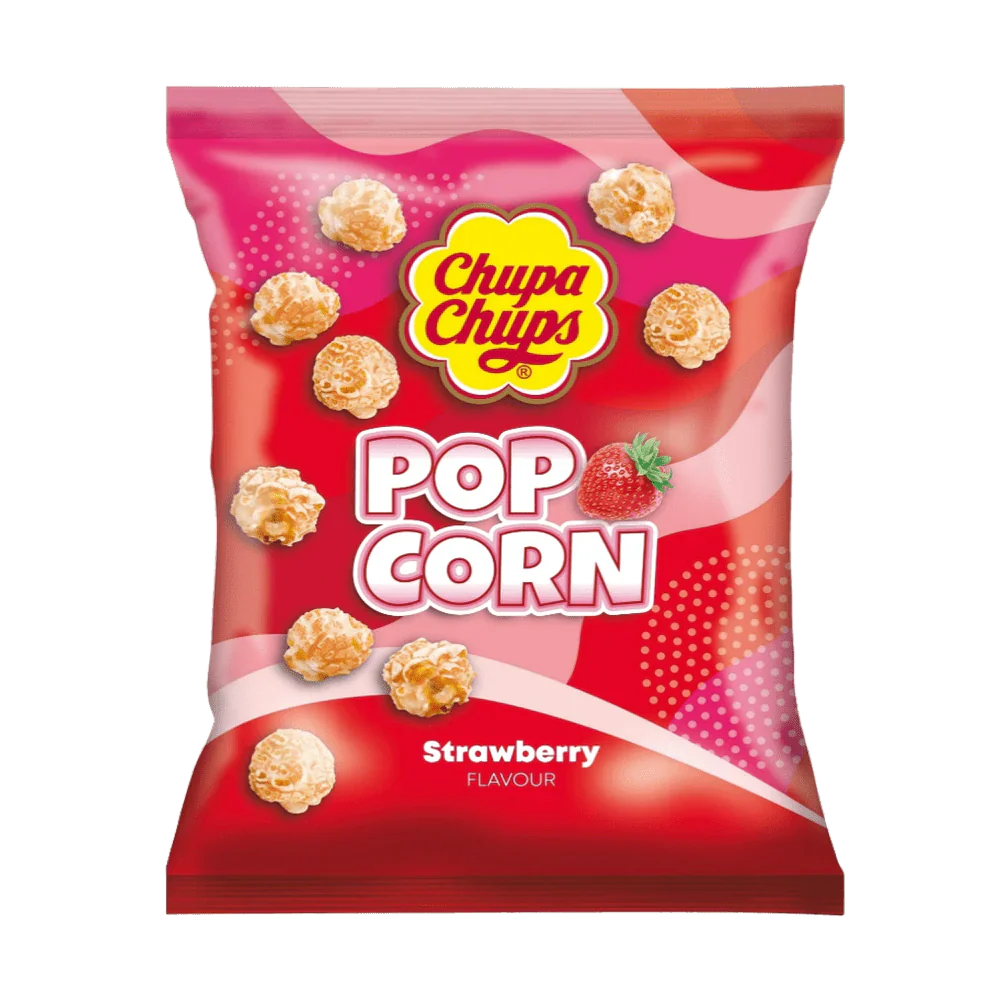 Chupa Chups Popcorn Strawberry