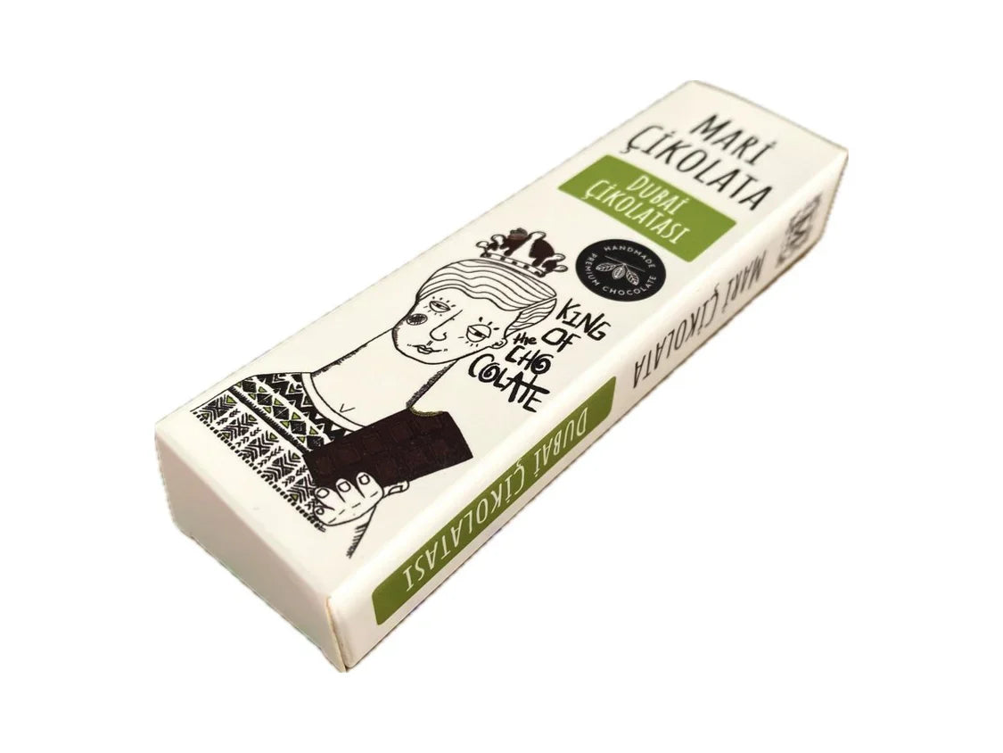 Handmade Dubai Chocolate with Pistachio, Kadayif &amp; Tahini